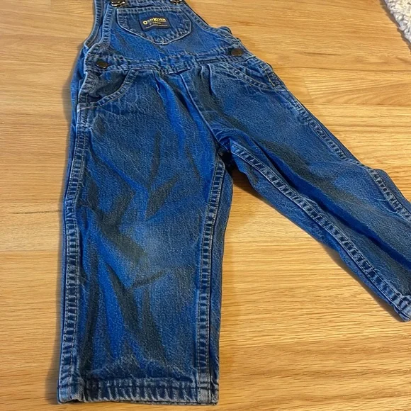 Original “Made in USA” Vintage OshKosh B’Gosh Cotton Denim Overalls, size 2T - Picture 7 of 11